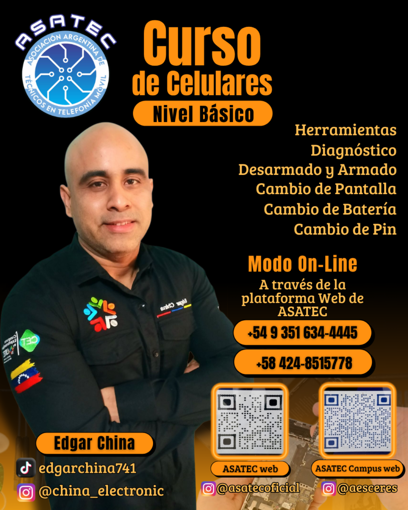 curso de celulares nivel básico asatec